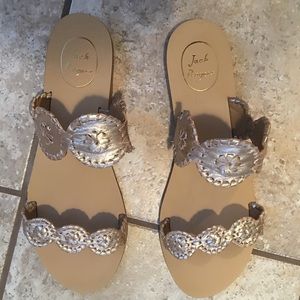 Platinum jack rogers lauren sandal- worn once
